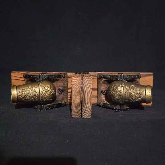 Vintage Made in Japan Mortar Cannon Bookends - Picture 7 of 7